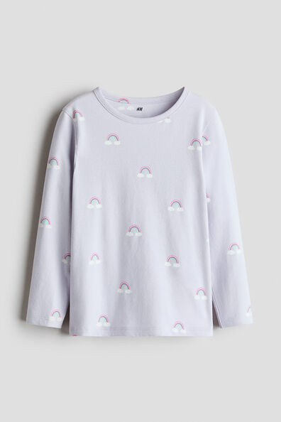 Printed cotton top