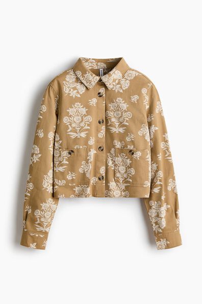 Cotton twill utility shirt