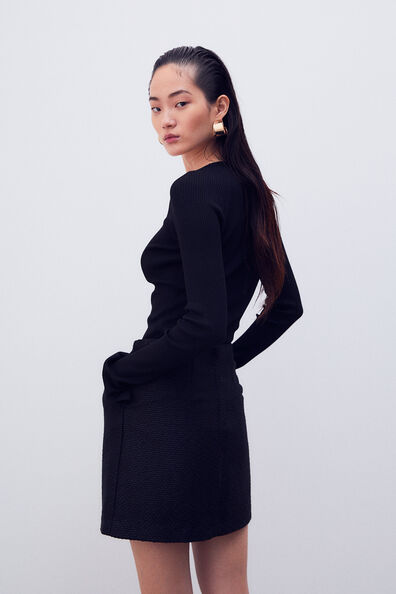 Rib-knit top