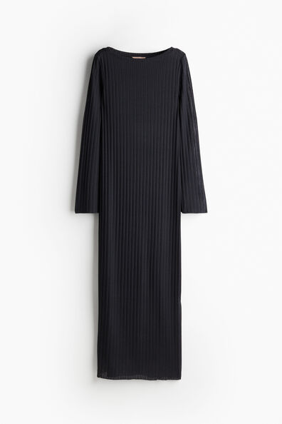 Rib-knit dress