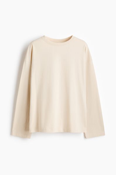 Long-sleeved cotton top