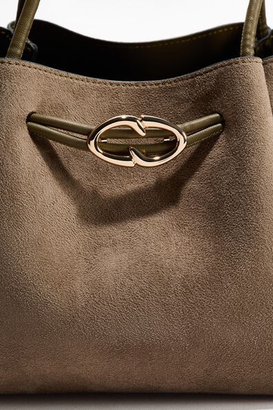 Drawstring-detail shoulder bag