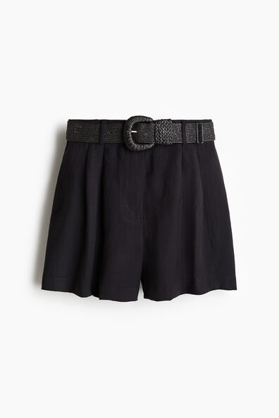 Belted shorts