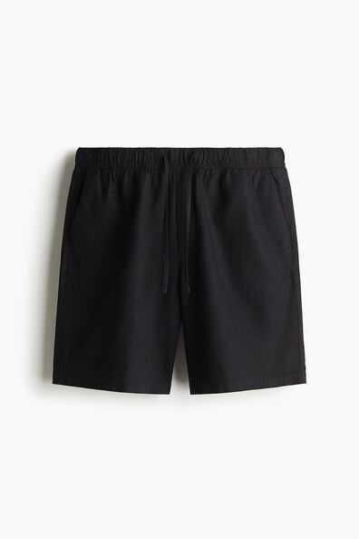 Relaxed Fit Linen-blend shorts