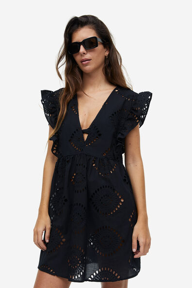 Broderie anglaise beach dress