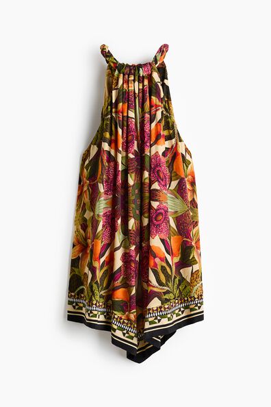 Patterned handkerchief dress