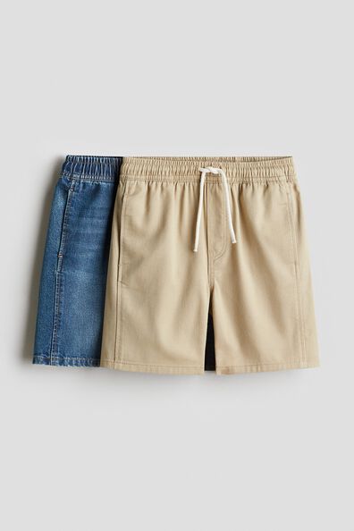 2-pack cotton shorts