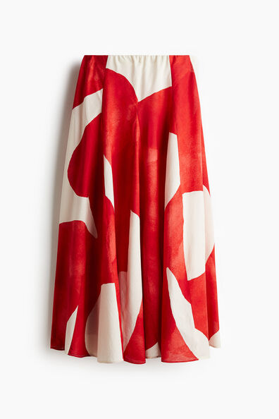 Circular cotton skirt