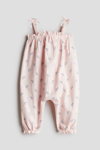 Crinkled romper suit