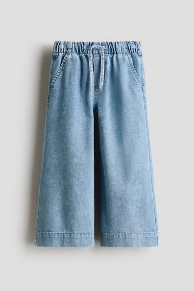 Loose-fit lightweight denim trousers