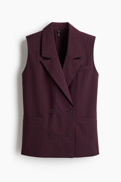 Linen-blend waistcoat