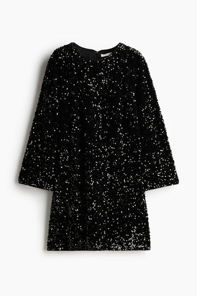 Sequined A-line dress