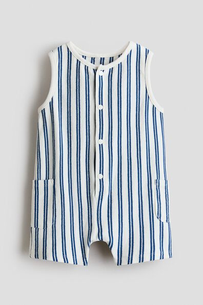 Cotton terry romper suit