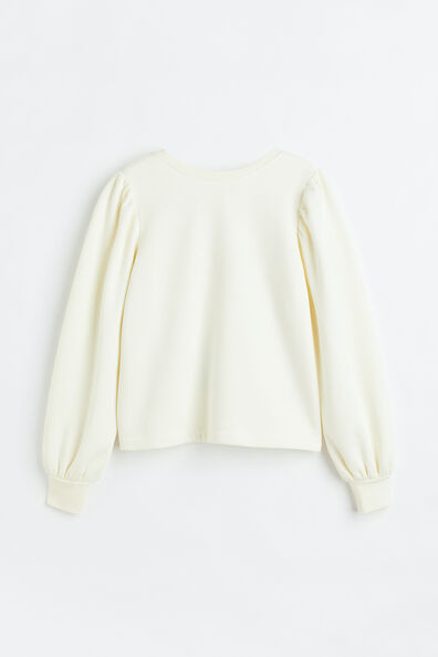 Open-backed sweatshirt
