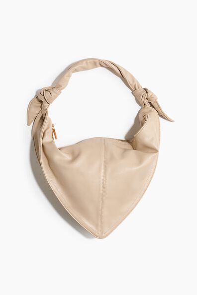 Scarf-look shoulder bag