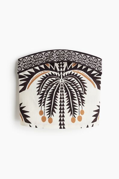 Printed bandeau top