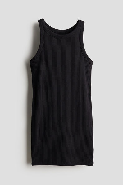 Ribbed jersey dress