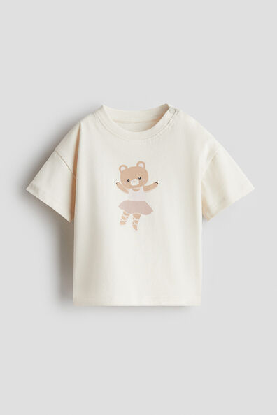 Printed cotton T-shirt