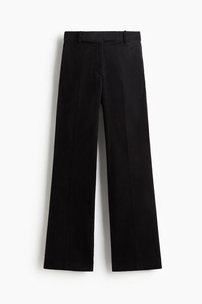 Bootcut corduroy trousers