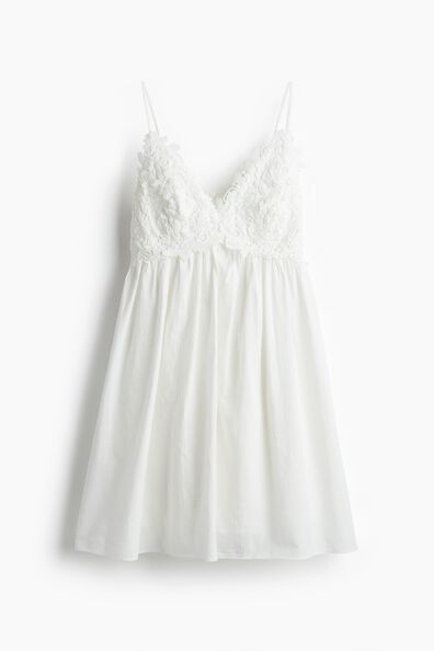 Embroidery-detail dress