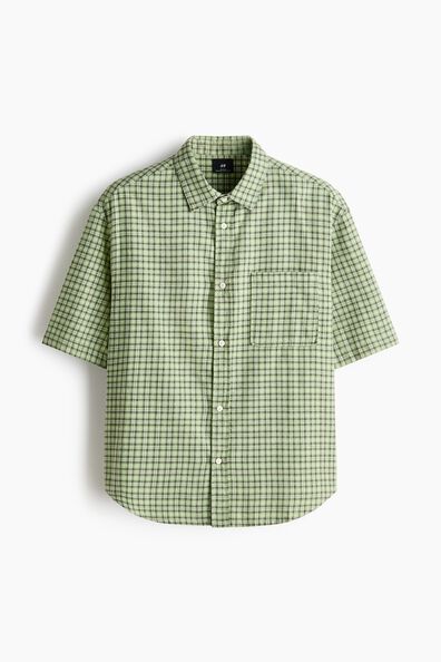 Relaxed Fit Cotton flannel shirt