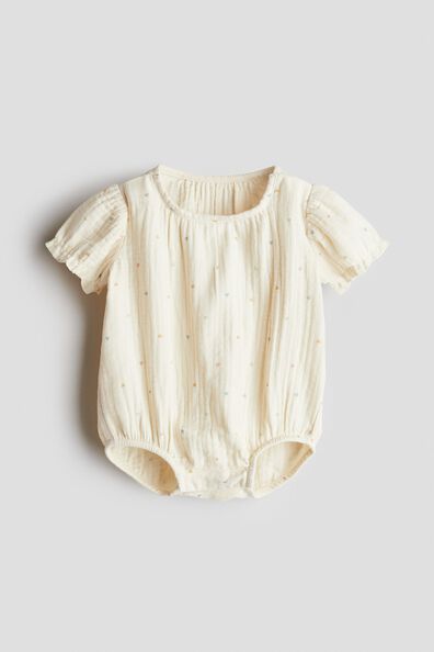 Cotton muslin romper suit