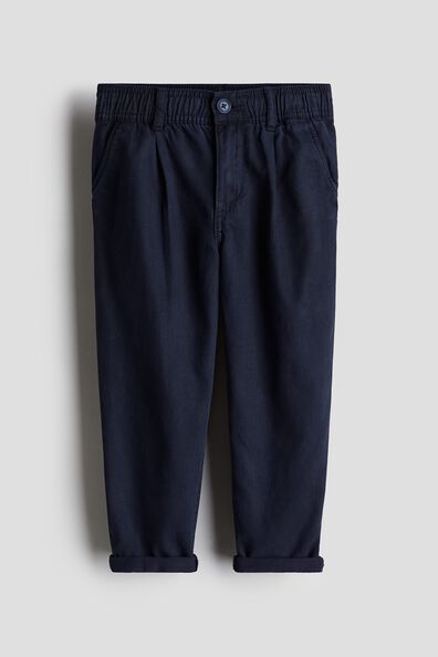 Loose-fit tapered twill chinos