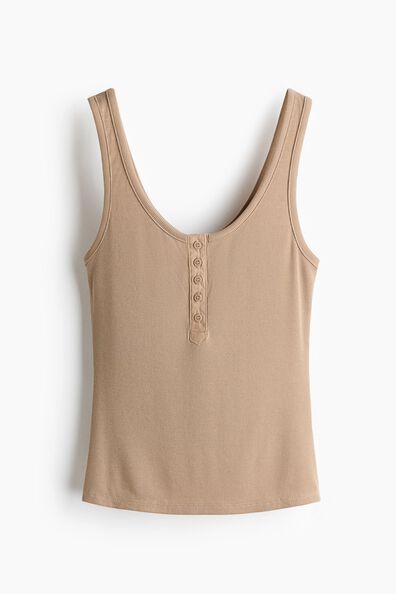 Ribbed vest top