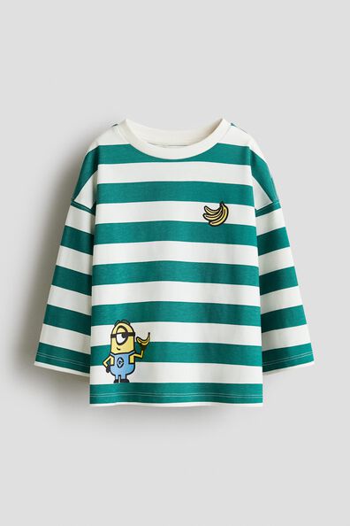 Long-sleeved cotton T-shirt