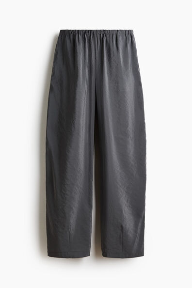 Modal-blend barrel trousers