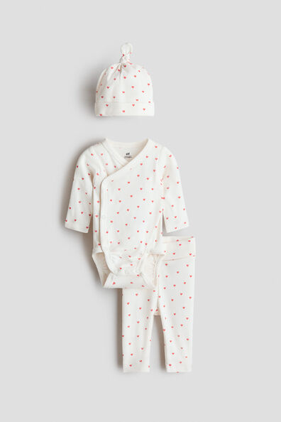 3-piece printed cotton set
