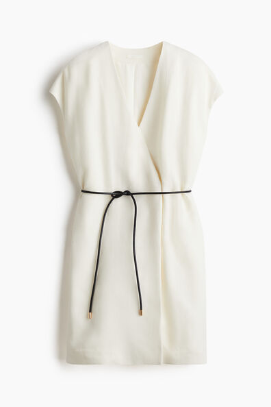 Tie-belt blazer dress