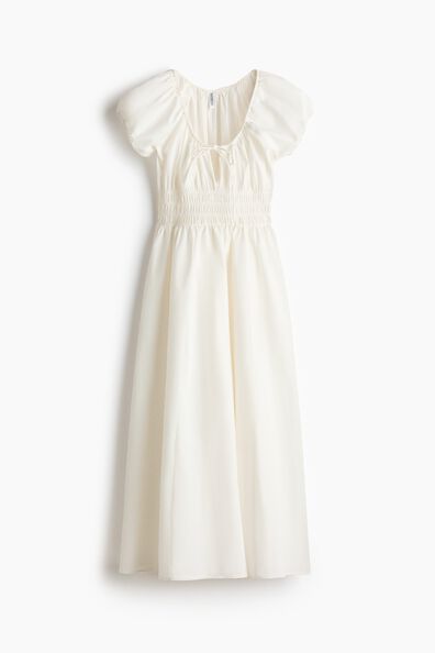 Smocked-waist dress