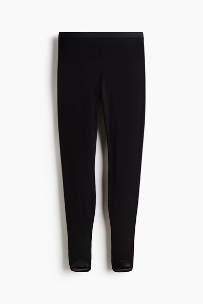 Sheer stirrup leggings