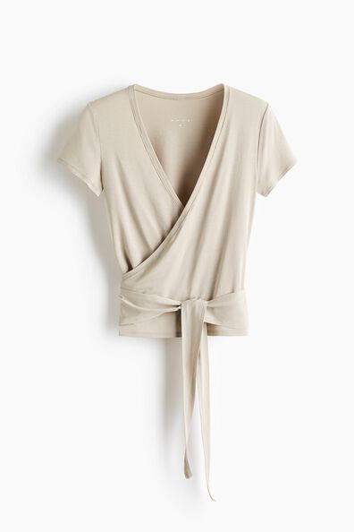 Sports wrap top in modal
