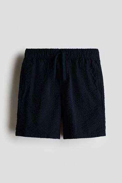 Cotton seersucker shorts