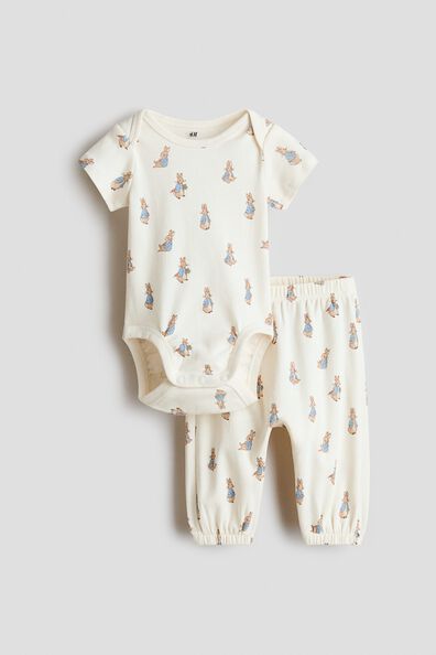 2-piece printed cotton set