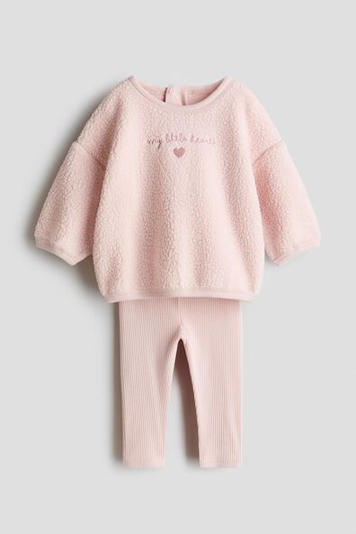 2-piece teddy and jersey set