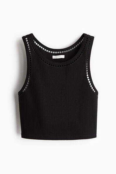 Cropped vest top