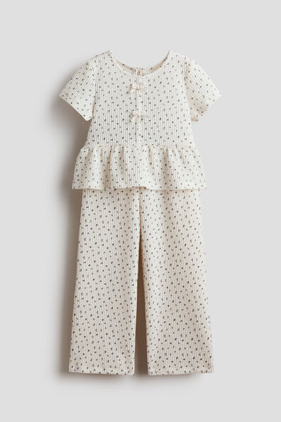 2-piece textured jersey set