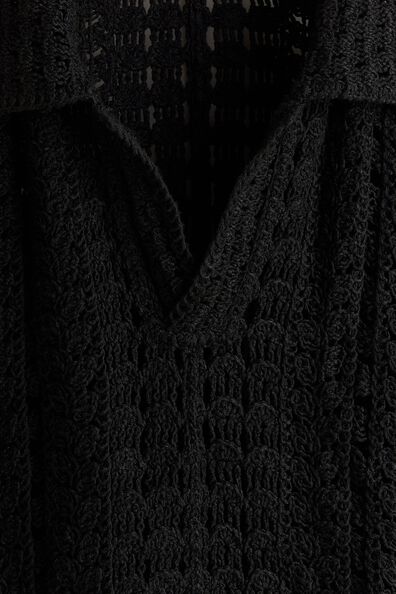 Relaxed Fit Crochet-look polo shirt