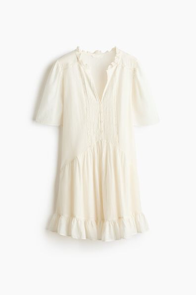 Viscose-blend tunic dress