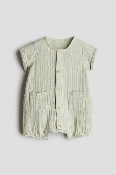 Cotton muslin romper suit