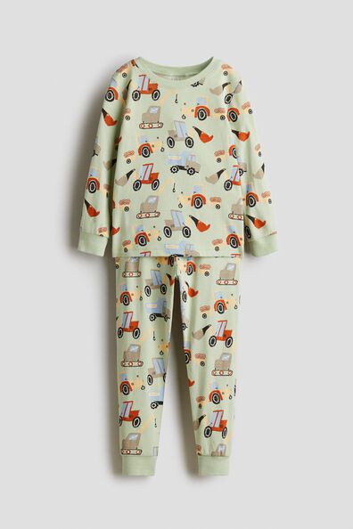 Patterned jersey pyjamas