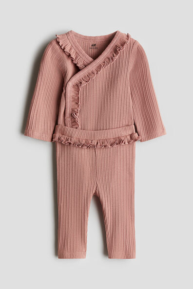 2-piece pointelle jersey set