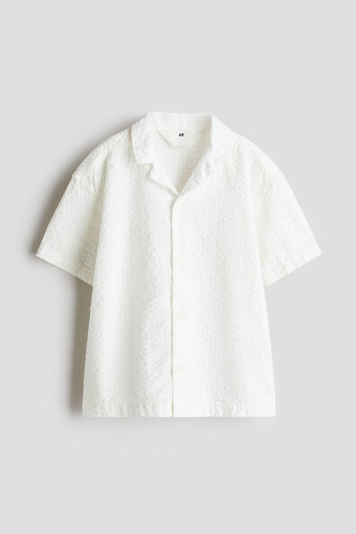 Cotton seersucker shirt