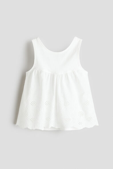 Broderie anglaise cotton top