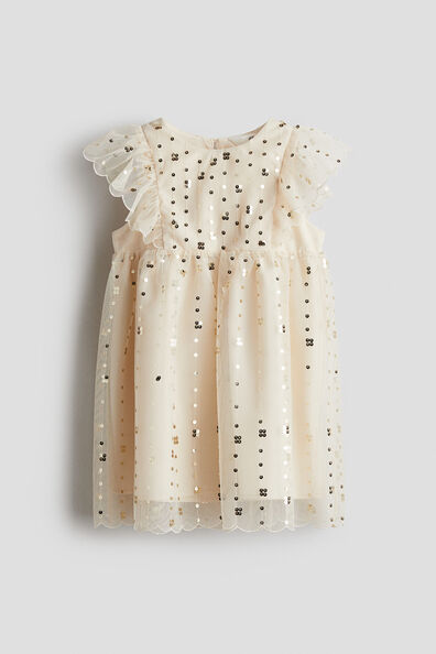 Sequined tulle dress
