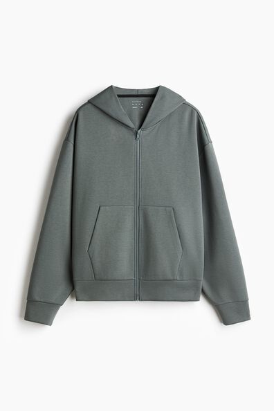Oversized Fit Zip-through hoodie with DryMove™