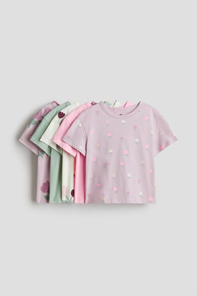 5-pack cotton T-shirts